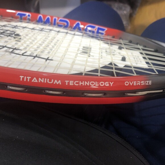 New-Head Ti Mirage XL Tennis Racquet str. w/o.cv/ 4 3/8-3 New w/cover - Picture 12 of 12